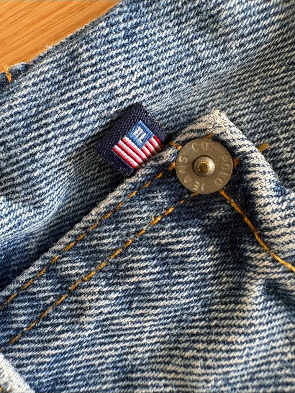 Vintage Polo Jeans Co Ralph Lauren Mens Denim Jeans 36x34 Straight Leg 90s⁠